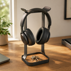 Support pour casque avec vide-poche intégré