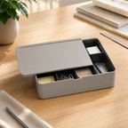 Boîte de tri de bureau avec séparateurs amovibles