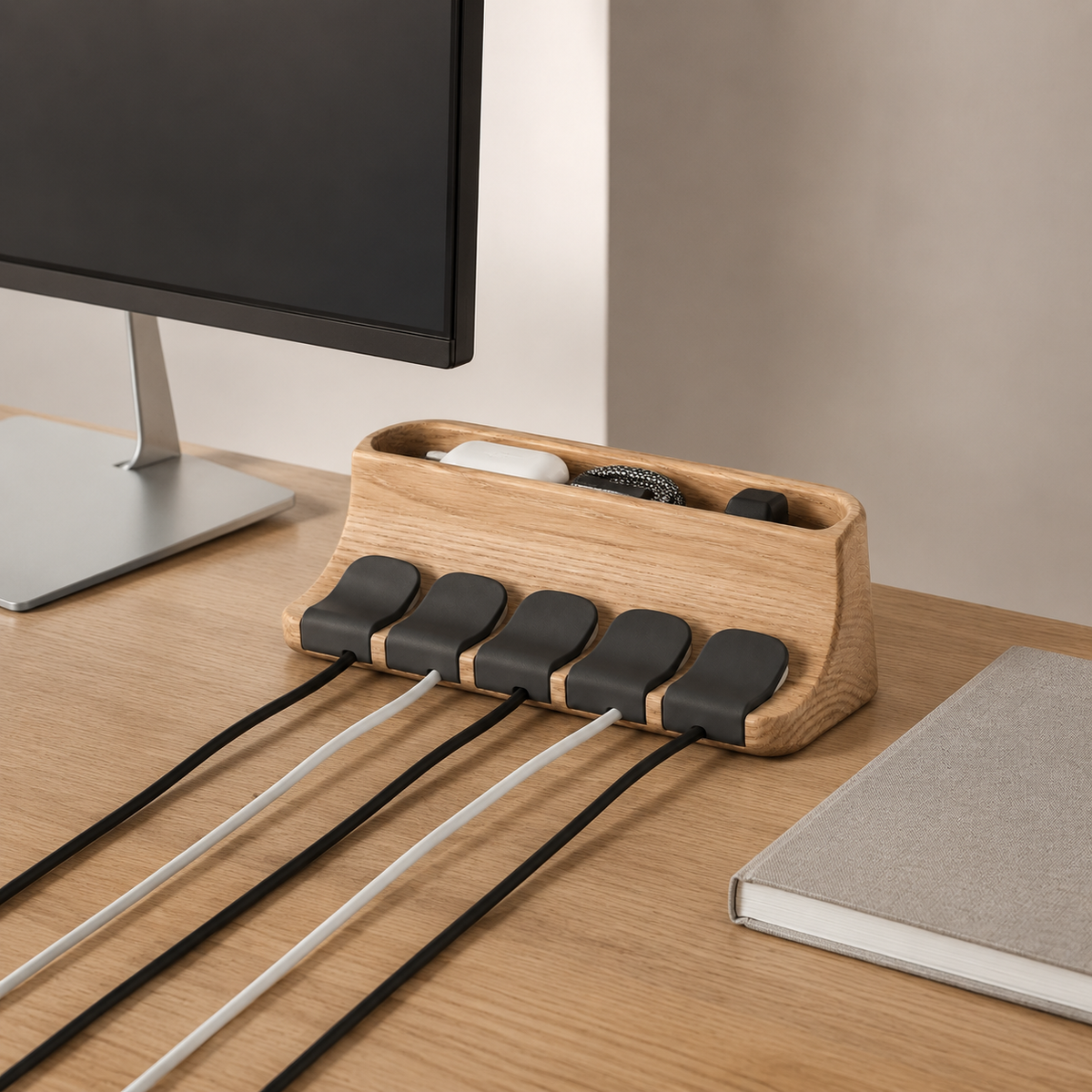 Organisateur de câbles et accessoires de bureau