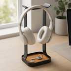 Support pour casque avec vide-poche intégré