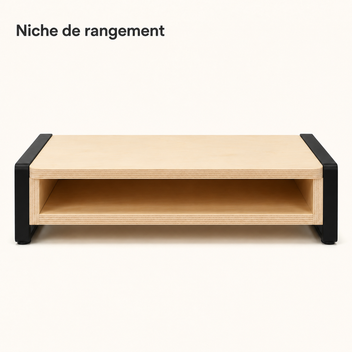 Rehausseur d’écran avec plateau de rangement