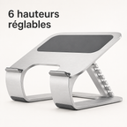 Support réglable pour ordinateur portable à arche ouverte