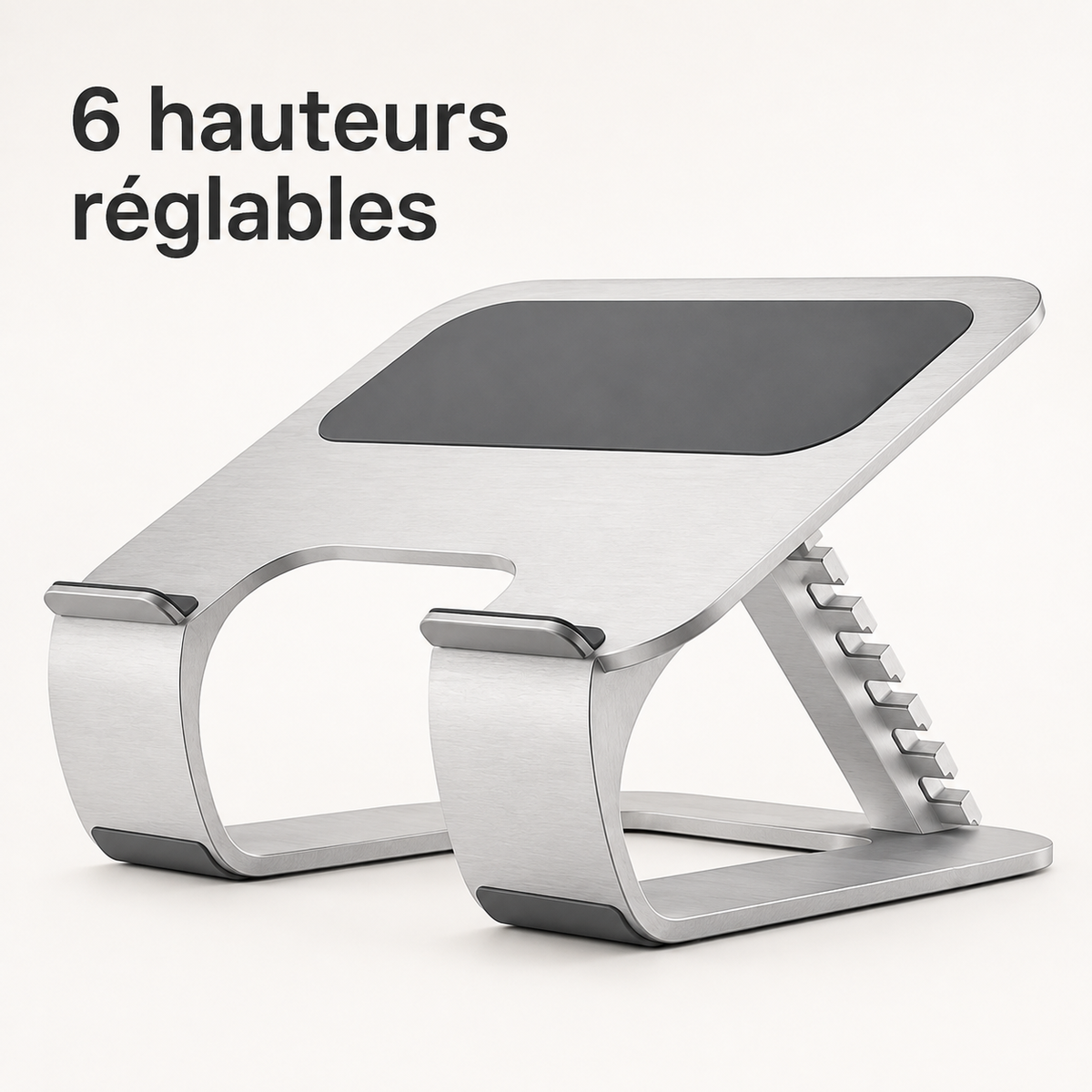 Support réglable pour ordinateur portable à arche ouverte